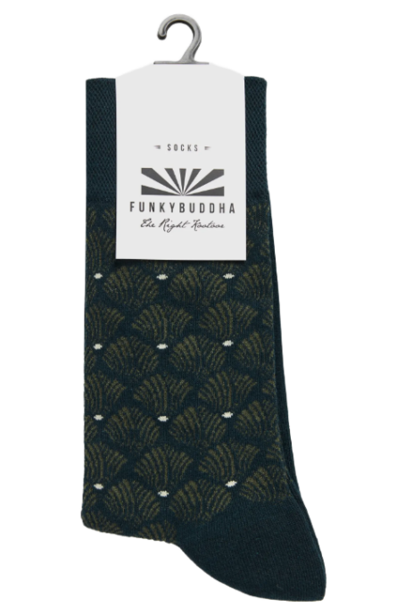 Funky Buddha ανδρικές ψηλές κάλτσες με εμπριμέ μοτίβο FBM012-065-10