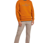 Funky Buddha ανδρικό μονόχρωμο παντελόνι chino FBM012-001-02