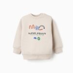 Zippy βρεφική φούτερ μπλούζα με τύπωμα για αγοράκι ZBBAP0202_25056