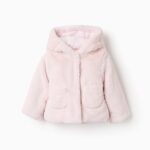 Zippy βρεφικό γούνινο μπουφανάκι για κοριτσάκι ZBGAP0102_25008