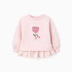 Zippy βρεφικό φούτερ για κοριτσάκι ZBGAP0202_25037