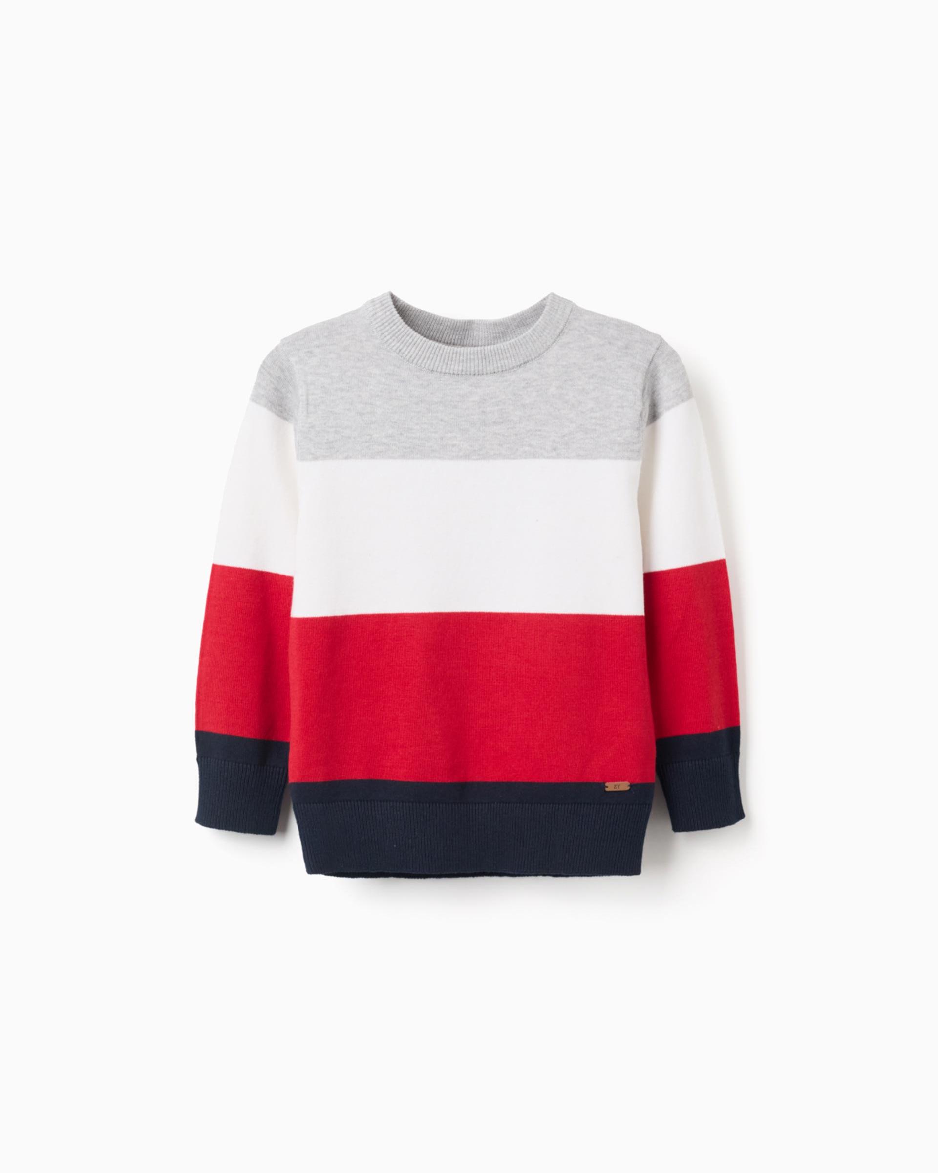 Zippy παιδικό ριγέ πουλόβερ για αγόρι ZKBAP0202_25048