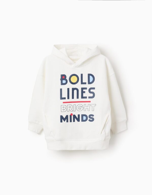 Zippy παιδική φούτερ μπλούζα με κουκούλα και τύπωμα για αγόρι ZKBAP0202_25062