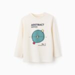 Zippy παιδική μακρυμάνικη μπλούζα με τύπωμα για αγόρι ZKBAP0303_25084