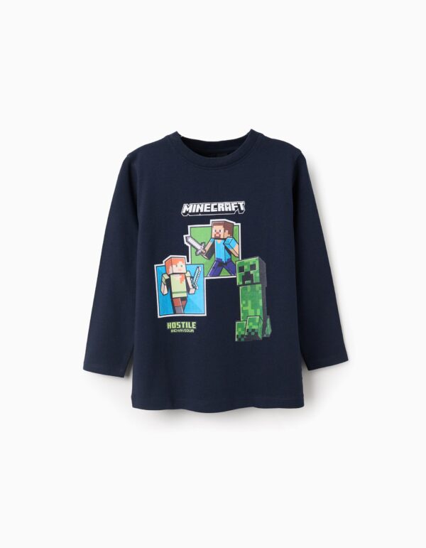 Zippy παιδική μακρυμάνικη μπλούζα με τύπωμα για αγόρι ZKBAP0303_25099