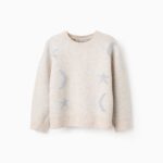 Zippy παιδική πλεκτή μπλούζα αστέρια και φεργγάρια για κορίτσι ZKGAP0202_25080