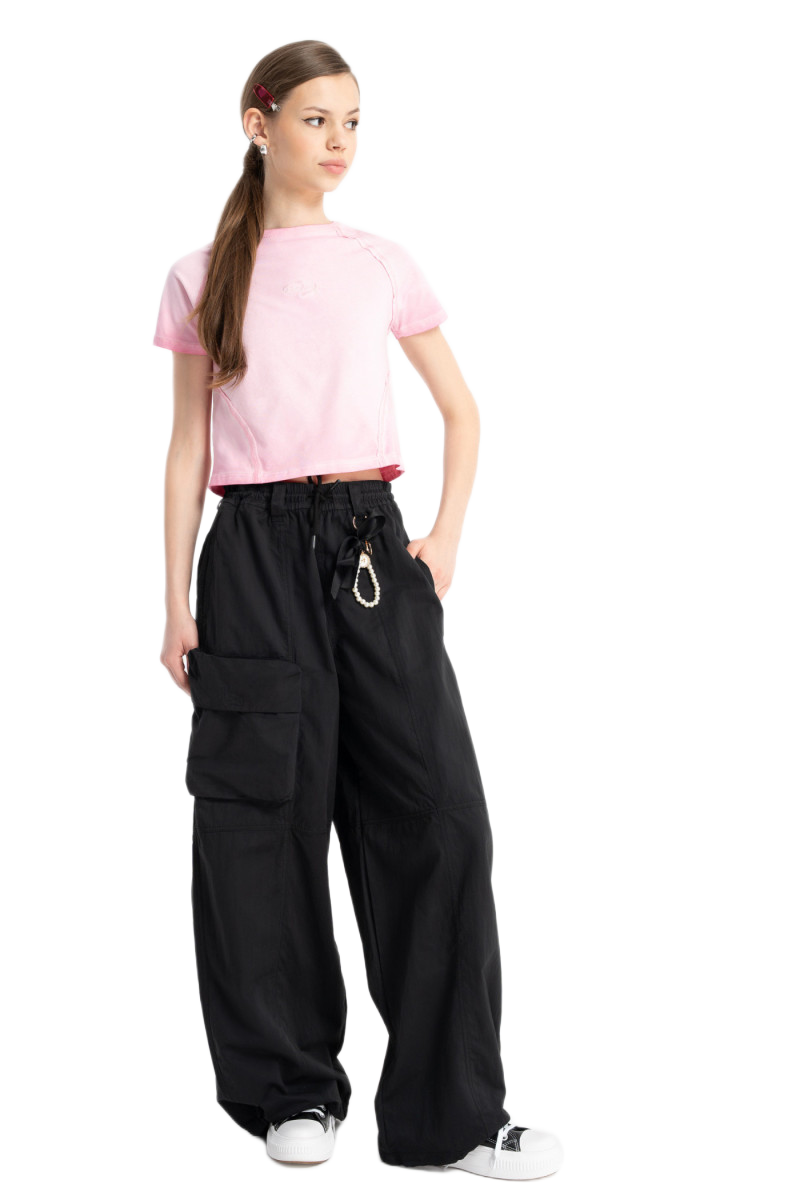 Reporter παιδικό υφασμάτινο παντελόνι wide leg για κορίτσι 253-0110G-06-100