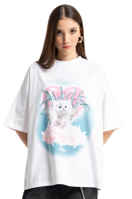 Reporter παιδικό t-shirt με τύπωμα oversized για κορίτσι 253-0440G-30-200