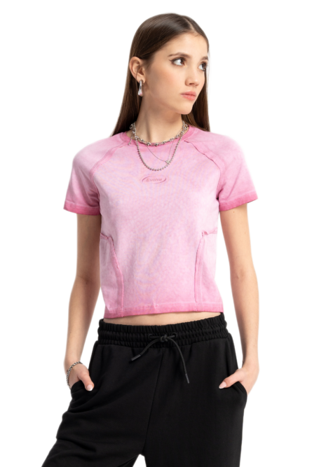 Reporter παιδικό κροπ τοπ με εφέ ξεβάμματος 253-0440G-43-610