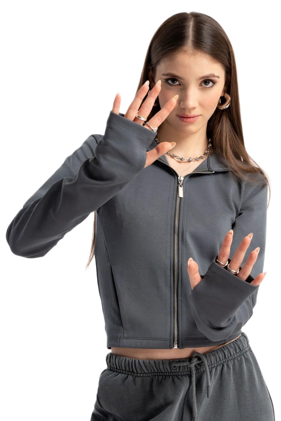 Reporter παιδική φούτερ ζακέτα για κορίτσι 253-0555G-05-190