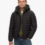Superdry ανδρικό φουσκωτό μπουφάν με κουκούλα M5012290A