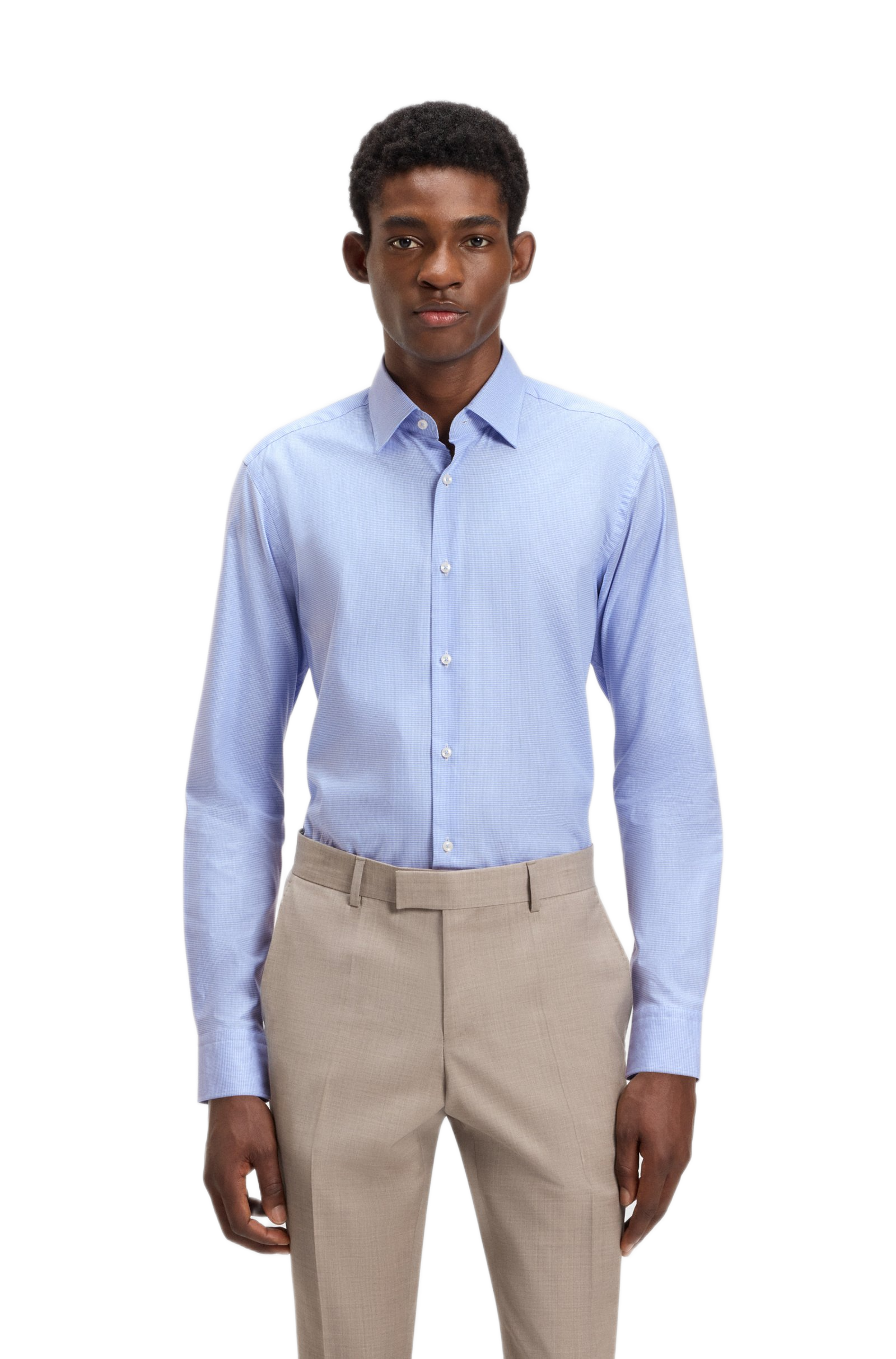 Boss ανδρικό πουκάμισο μακρυμάνικο regular fit 50519887