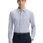 Boss ανδρικό πουκάμισο σταμπωτό slim fit 50545269