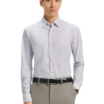 Boss ανδρικό πουκάμισο σταμπωτό slim fit 50545269