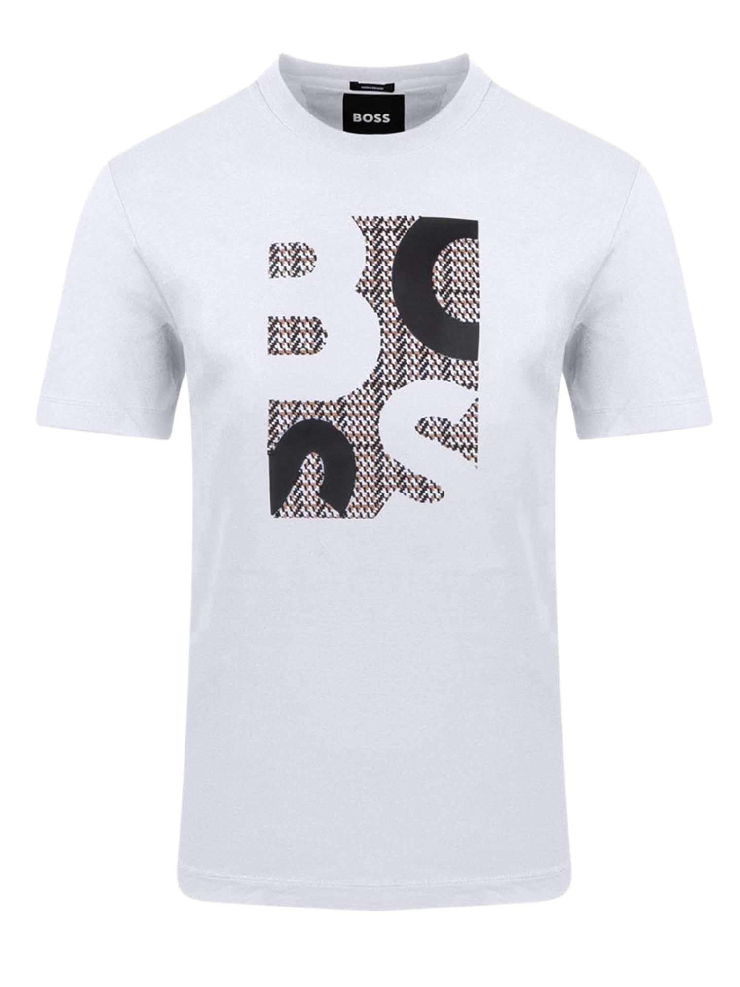 Boss ανδρικό βαμβακερό t-shirt με λογότυπο 50543901