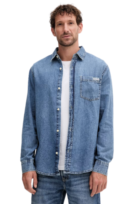 Calvin Klein ανδρικό τζιν πουκάμισο LV040EM774