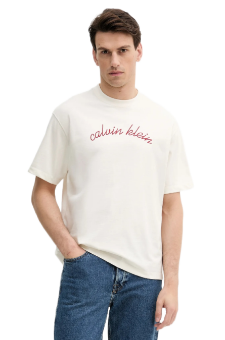 Calvin Klein ανδρικό t-shirt με κεντητό λογότυπο LV04RC225G
