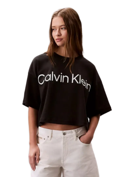 Calvin Klein γυναικείο cropped t-shirt boxy γραμμή LV044C903G