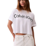 Calvin Klein γυναικείο cropped t-shirt boxy γραμμή LV044C903G