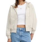 Calvin Klein γυναικεία ζακέτα φούτερ με λογότυπο LV047B270G