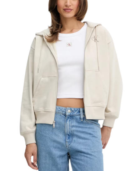Calvin Klein γυναικεία ζακέτα φούτερ με λογότυπο LV047B270G