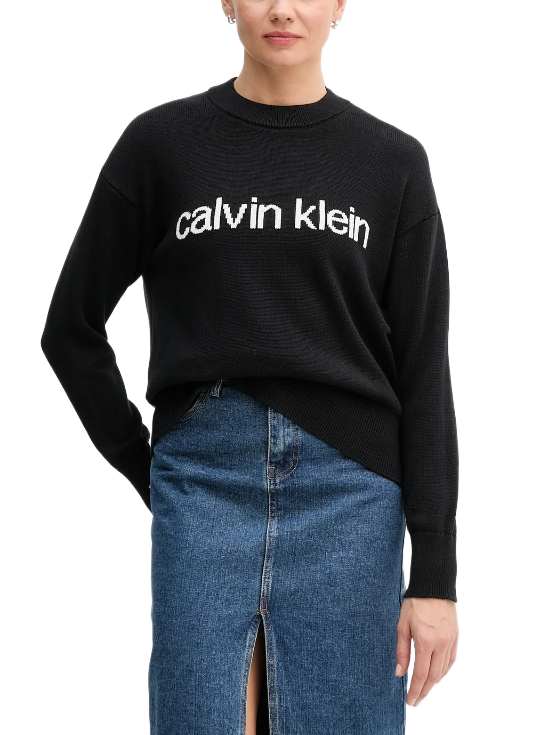 Calvin Klein γυναικεία πλεκτή μπλούζα με λογότυπο LV047C311G Calvin Klein γυναικεία πλεκτή μπλούζα με λογότυπο LV047C311G