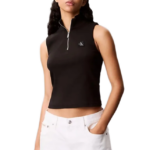 Calvin Klein γυναικείο αμάνικο τοπ με φερμουάρ LV047C909G