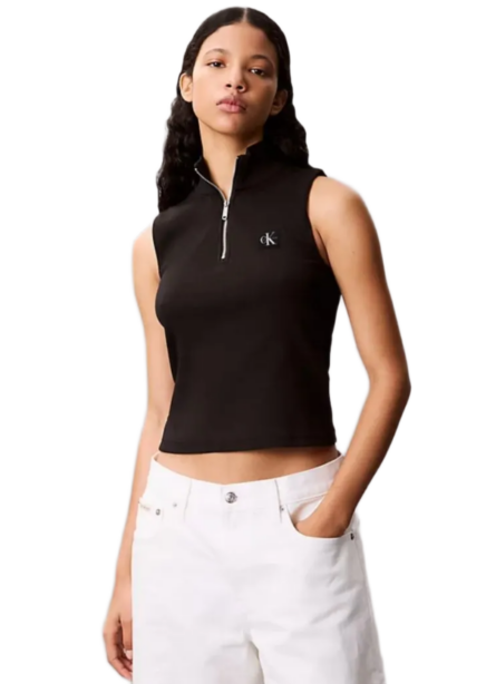 Calvin Klein γυναικείο αμάνικο τοπ με φερμουάρ LV047C909G