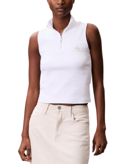 Calvin Klein γυναικείο αμάνικο τοπ με φερμουάρ LV047C909G