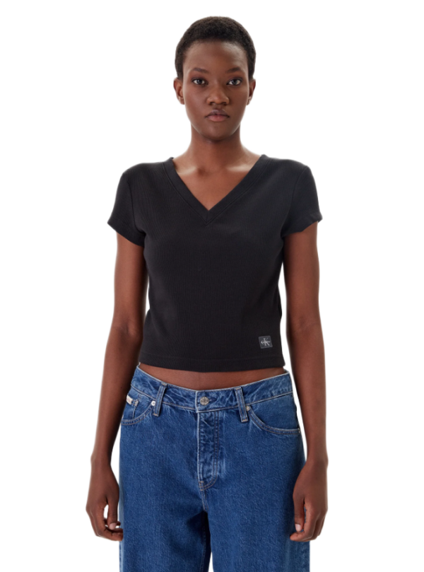 Calvin Klein γυναικείο t-shirt με V λαιμόκοψη LV047C910G Calvin Klein γυναικείο t-shirt με V λαιμόκοψη LV047C910G