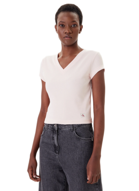 Calvin Klein γυναικείο t-shirt με V λαιμόκοψη LV047C910G