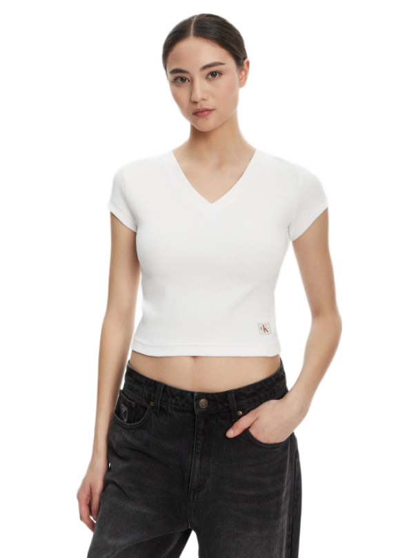 Calvin Klein γυναικείο t-shirt με V λαιμόκοψη LV047C910G