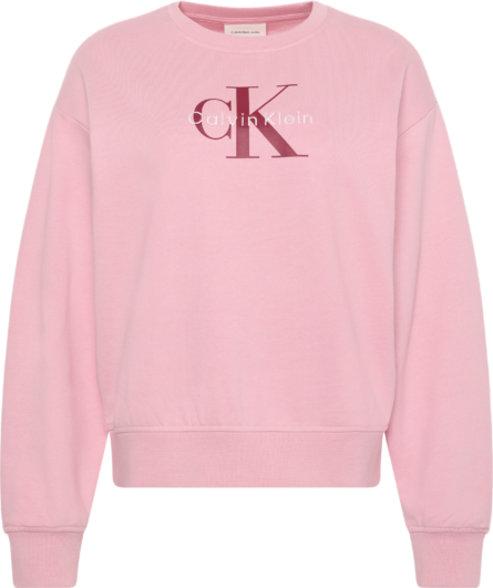 Calvin Klein γυναικεία cropped μπλούζα φούτερ με μονόγραμμα LV047B234G