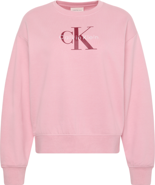 Calvin Klein γυναικεία cropped μπλούζα φούτερ με μονόγραμμα LV047B234G Calvin Klein γυναικεία cropped μπλούζα φούτερ με μονόγραμμα LV047B234G