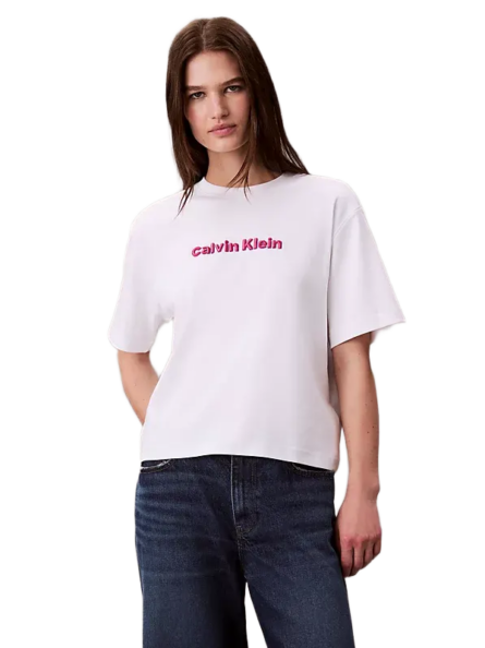 Calvin Klein γυναικείο t-shirt με κεντητό λογότυπο LV047D205G