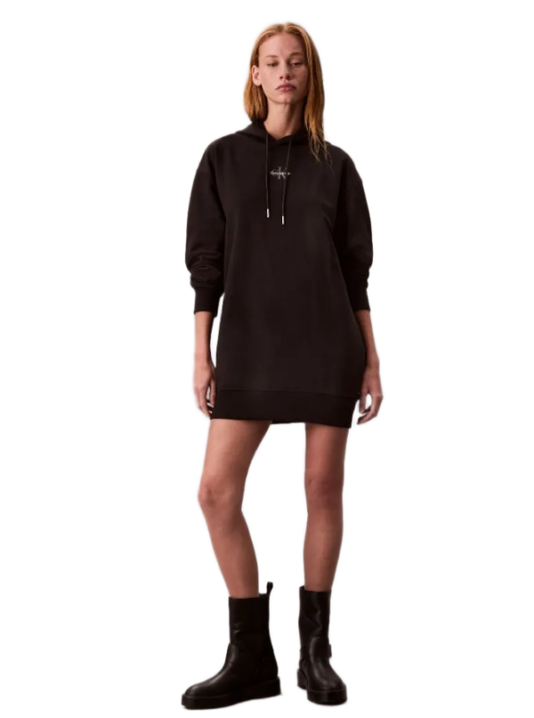 Calvin Klein γυναικείο φόρεμα φούτερ με κουκούλα LV047D229G Calvin Klein γυναικείο φόρεμα φούτερ με κουκούλα LV047D229G