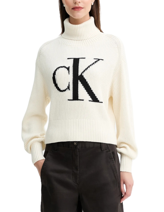 Calvin Klein γυναικείο πουλόβερ με λογότυπο LV047D349G Calvin Klein γυναικείο πουλόβερ με λογότυπο LV047D349G