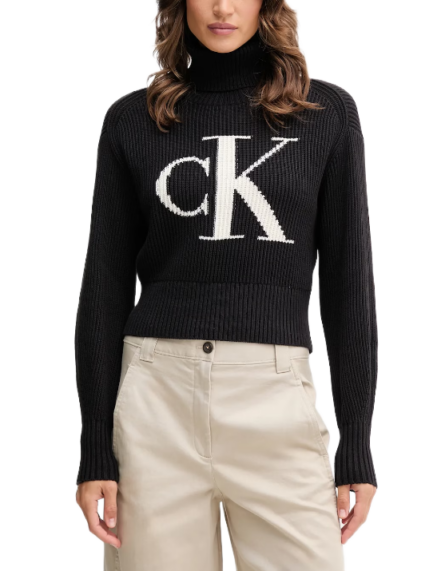 Calvin Klein γυναικείο πουλόβερ με λογότυπο LV047D349G
