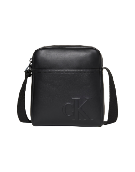 Calvin Klein ανδρικό τσαντάκι reporter με ανάγλυφο λογότυπο LV04D3248G