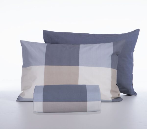 Nef-Nef Casual Check σετ παπλωματοθήκη υπέρδιπλη 240x230cm 038225