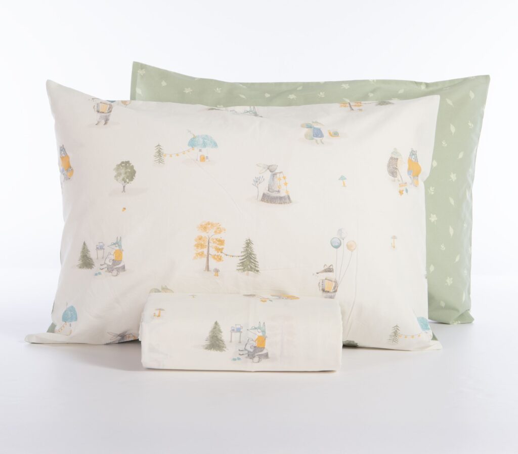 Nef-Nef Woodland Party σετ παιδική παπλωματοθήκη μονή 160x240cm 038451 Nef-Nef Woodland Party σετ παιδική παπλωματοθήκη μονή 160x240cm 038451