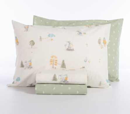 Nef-Nef Woodland Party σετ παιδικά σεντόνια μονά 170x260cm 038443