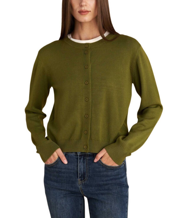 Attrattivo γυναικεία πλεκτή ζακέτα μονόχρωμη 9P22813A Attrattivo γυναικεία πλεκτή ζακέτα μονόχρωμη 9P22813A