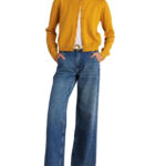 Attrattivo γυναικεία πλεκτή ζακέτα μονόχρωμη 9P22813A