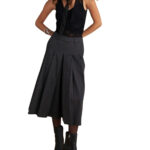 Attrattivo γυναικεία ζιπ κιλότ με πιέτες 9921665