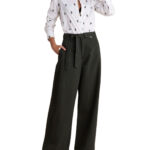 Attrattivo γυναικείο παντελόνι paper bag 9921686