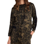 Attrattivo γυναικεία εμπριμέ μπλούζα 92241289