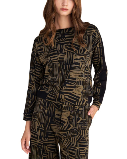 Attrattivo γυναικεία εμπριμέ μπλούζα 92241289