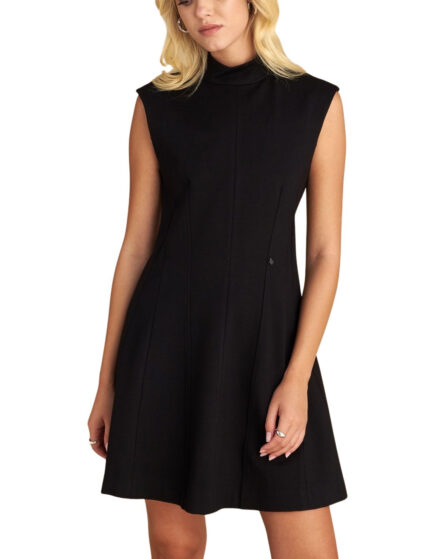 Attrattivo γυναικείο αμάνικο μίνι φόρεμα Άλφα γραμμή 9921719