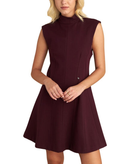 Attrattivo γυναικείο αμάνικο μίνι φόρεμα Άλφα γραμμή 9921719